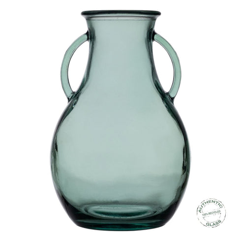 Jarrón Verde vidrio reciclado 20 x 20 x 32 cm