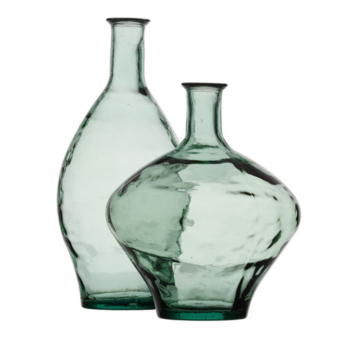 Jarrón 37 x 37 x 46 cm vidrio reciclado Verde