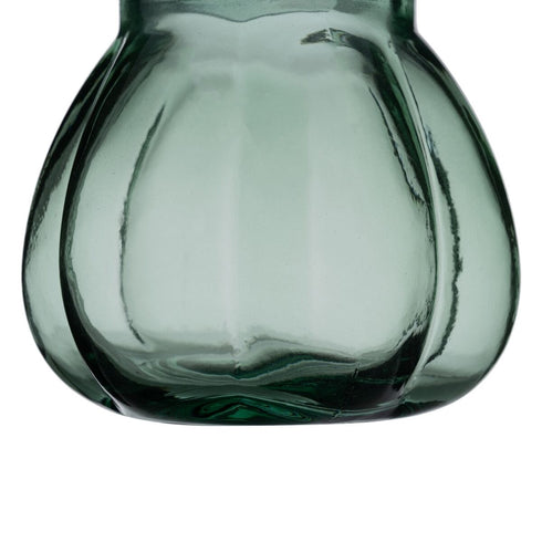 Jarrón vidrio reciclado Verde 18 x 18 x 16 cm