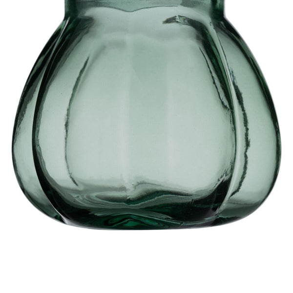 Jarrón vidrio reciclado Verde 18 x 18 x 16 cm