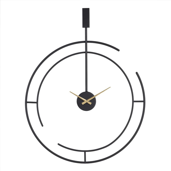 Reloj de Pared 60 x 5 x 76 cm Negro Metal