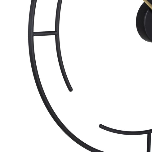 Reloj de Pared 60 x 5 x 76 cm Negro Metal