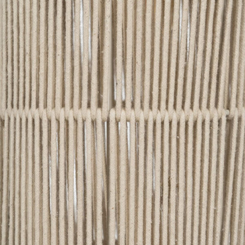 Lámpara de Techo 21 x 21 x 37 cm Cuerda Crema