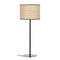 Lámpara de mesa Negro Beige Rafia Hierro Plástico 220-240 V 25 x 25 x 65 cm