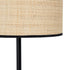 Lámpara de mesa Negro Beige Rafia Hierro Plástico 220-240 V 25 x 25 x 65 cm