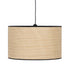 Lámpara de Techo Negro Natural Rafia Hierro Plástico 220-240 V 40 x 40 x 24 cm