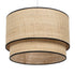 Lámpara de Techo Negro Natural Rafia Hierro Plástico 220-240 V 40 x 40 x 24 cm