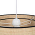 Lámpara de Techo Negro Natural Rafia Hierro Plástico 220-240 V 40 x 40 x 24 cm