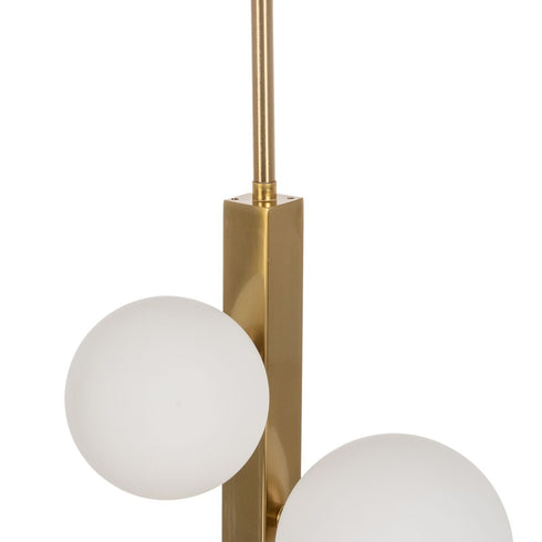 Lámpara de Techo Dorado Cristal Hierro 220-240 V 40 x 40 x 100 cm