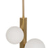 Lámpara de Techo Dorado Cristal Hierro 220-240 V 40 x 40 x 100 cm