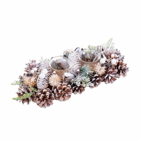 Portavelas Navideño Multicolor Plástico Foam 31 x 14 x 8 cm