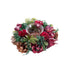 Portavelas Navideño Rojo Multicolor Plástico Foam 16 x 16 x 7 cm
