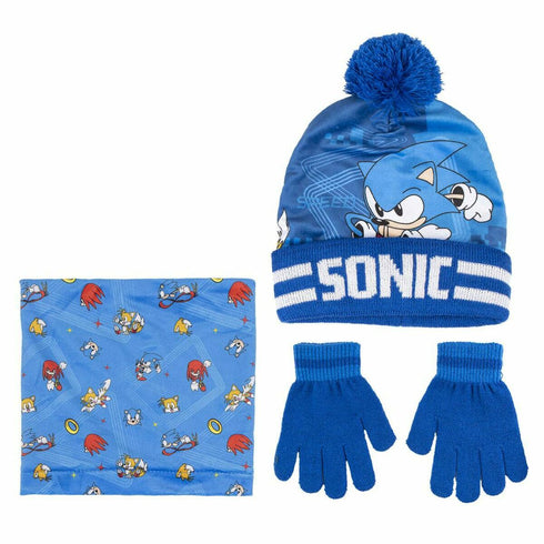 Gorro, Guantes y Braga de Cuello Sonic 3 Piezas