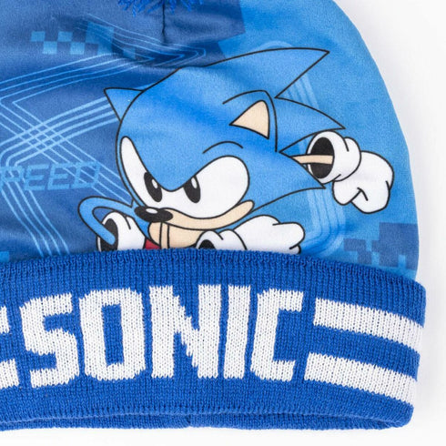 Gorro, Guantes y Braga de Cuello Sonic 3 Piezas