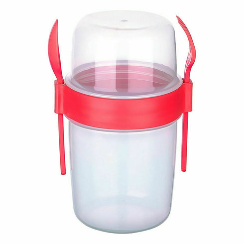 Portameriendas Titiz Cuchara Tenedor 650 ml 10 x 9 x 15 cm (24 Unidades)