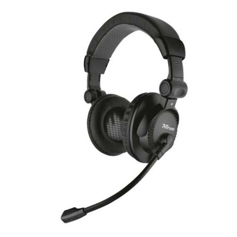 Auriculares con Micrófono Trust Como Negro Jack 3.5 mm Alámbrico 2,5 m