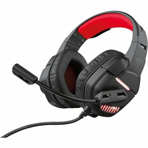 Auriculares con Micrófono Trust GXT 488 Nixxo Negro Rojo