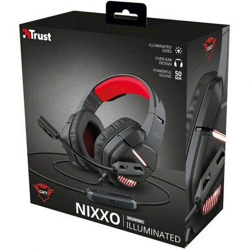 Auriculares con Micrófono Trust GXT 488 Nixxo Negro Rojo