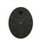 Reloj de Pared Mica Decorations Andy Dorado Negro Ovalado Aluminio 1 Pieza Ø 35 x 4.5 cm (1 unidad)