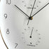 Reloj de Pared Mica Decorations Andy Ovalado Blanco Aluminio Ø 35 x 4.5 cm