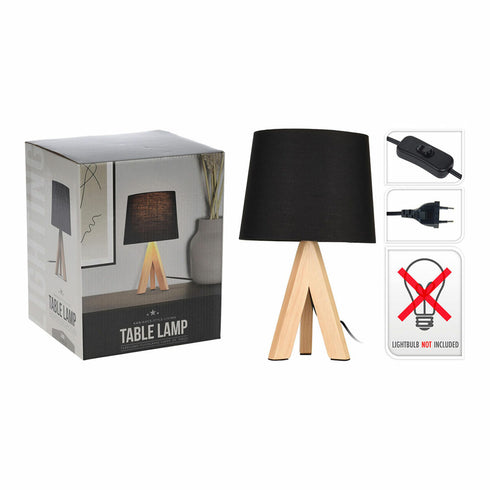 Lámpara de mesa 18 x 18 x 29 cm Negro