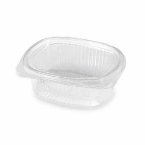 Recipiente Conservador de Alimentos Algon Reutilizable 750 ml Transparente Ovalado 18 x 15 x 6 cm (12 Unidades)