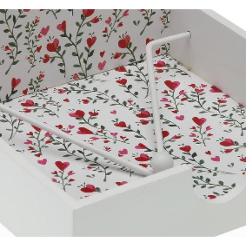 Servilletero Versa Madera 18 x 7 x 18 cm Corazones