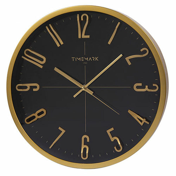 Reloj de Pared Timemark Negro Ø 34 cm
