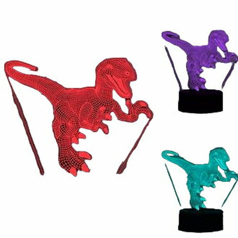 Lámpara de LED iTotal 3D Dinosaurio Plástico 20 x 15 x 5 cm