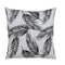 Cojín Poliéster Algodón Blanco Negro Hojas 45 x 45 cm