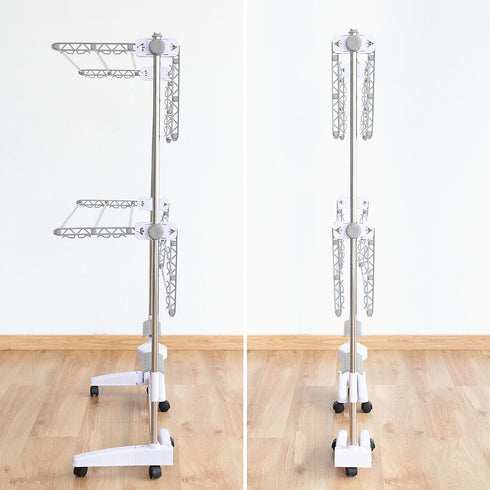 Tendedero Eléctrico Plegable con Flujo de Aire Breazy InnovaGoods (12 Barras) 24W