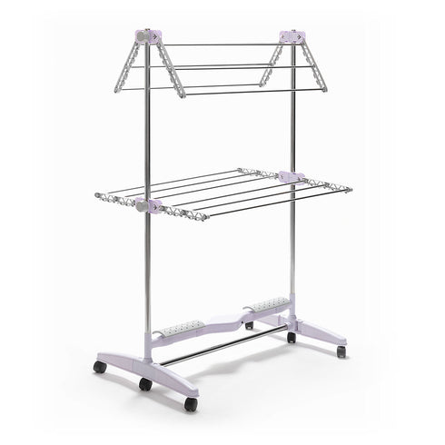 Tendedero Eléctrico Plegable con Flujo de Aire Breazy InnovaGoods (12 Barras) 24W