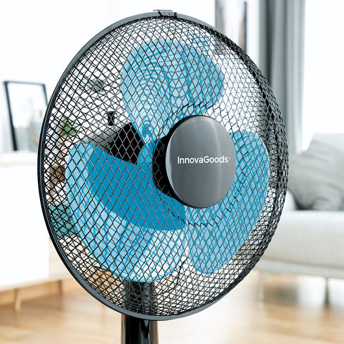 Ventilador de Sobremesa InnovaGoods Ø 30 cm 35W Negro Azul