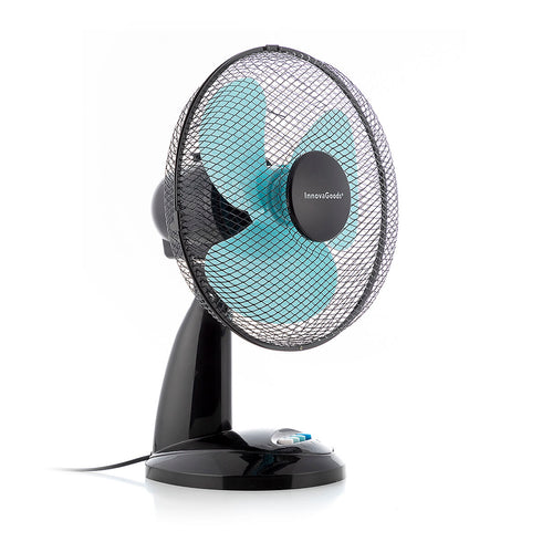 Ventilador de Sobremesa InnovaGoods Ø 30 cm 35W Negro Azul