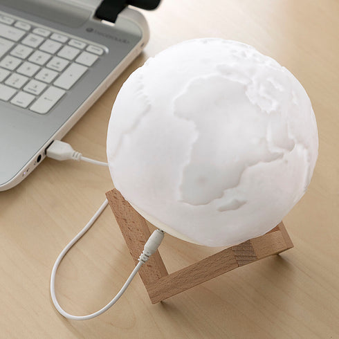 Lámpara LED Recargable Planeta Tierra Worldy InnovaGoods