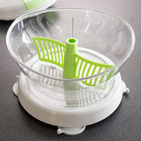 Centrifugadora, Picadora y Mezcladora Manual 4 en 1 con Accesorios y Recetas Chopix InnovaGoods