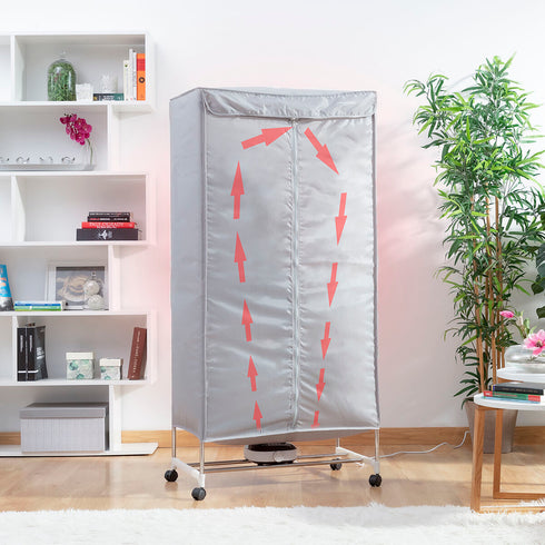 Secadora Eléctrica Portátil de 2 Alturas Hayerport InnovaGoods 1000W